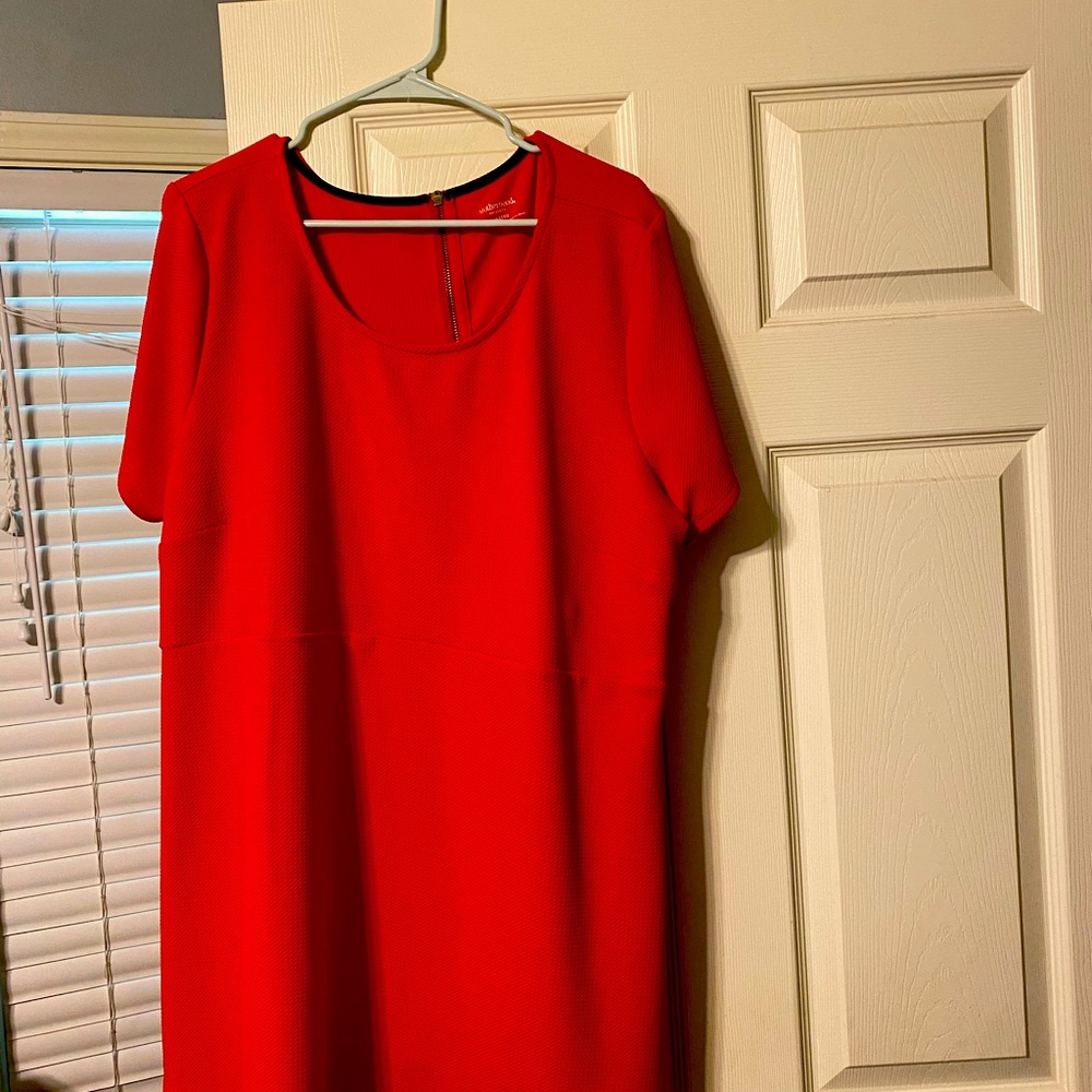 Red Motherhood Maternity Dress Top